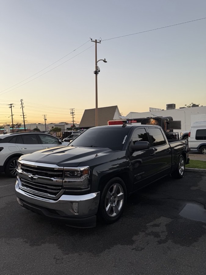 Chevy Silverado after a wash at sunset